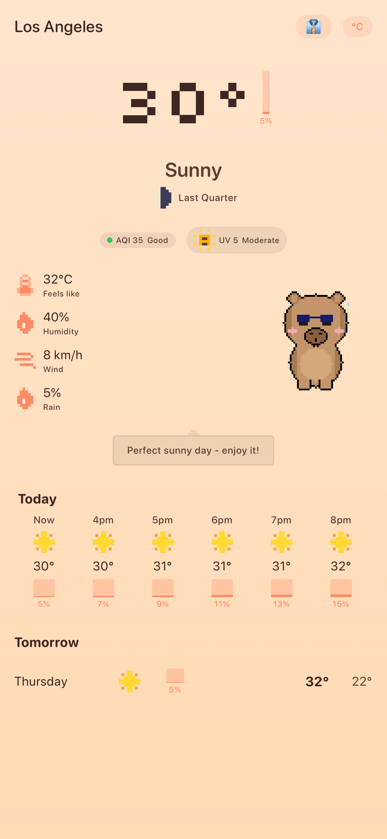 Sunny weather view
